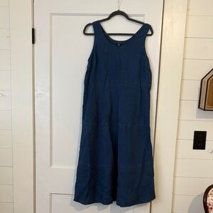 J. Jill Navy Midi Dress